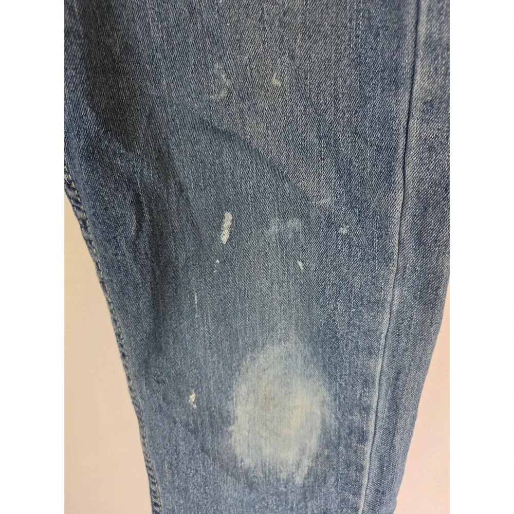 Levis 511 Slim Fit Boys Jeans  Blue Denim Paint Splatter